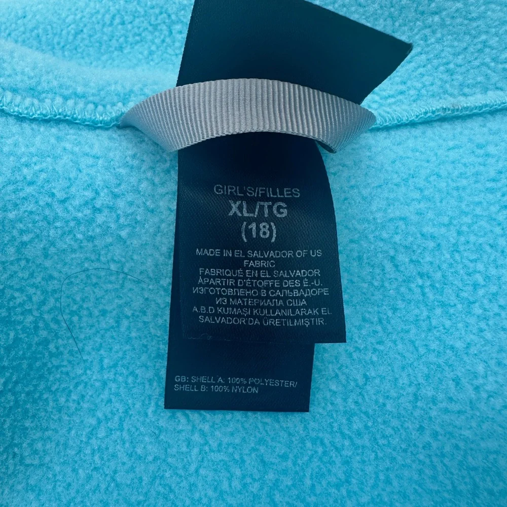 The North Face Kids Fleece Jacket - Blue and Gray - Picture 4 of 5